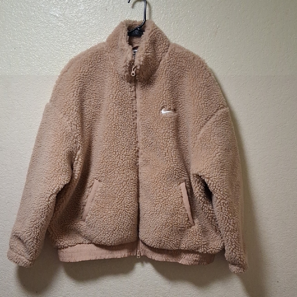 Nike Tan Fleece Jacket